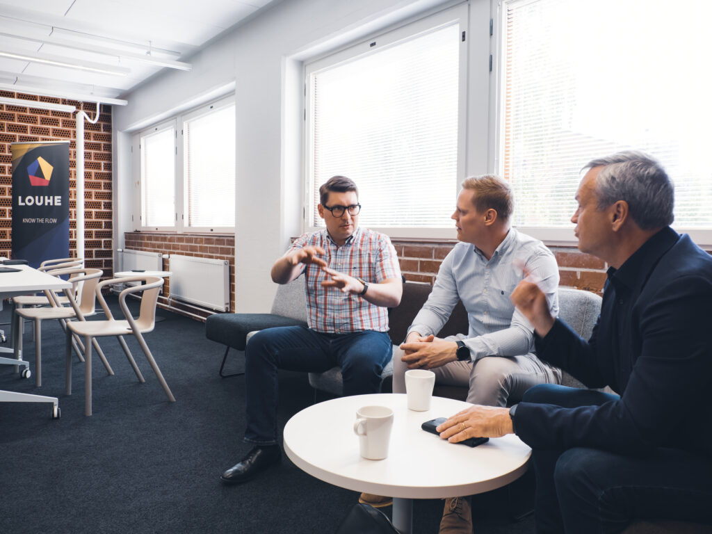 Louhe team Hannes Huotari, Tatu Monto, Jukka Laakso